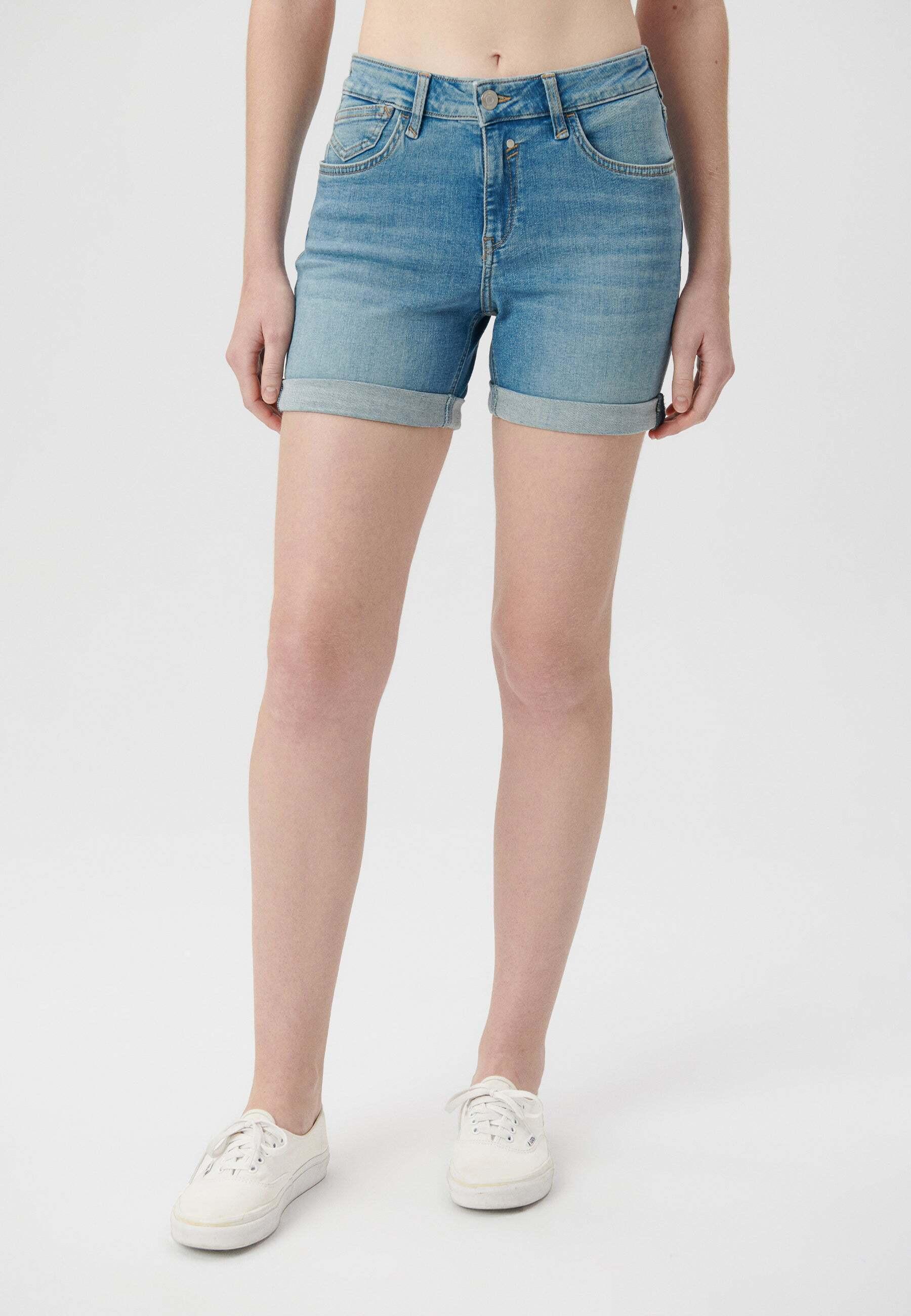 Shorts Pixie Damen Hellblau W27 von Mavi