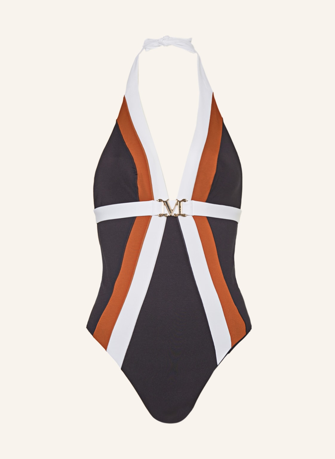 Max Mara Beachwear Neckholder-Badeanzug Cristel schwarz von Max Mara BEACHWEAR