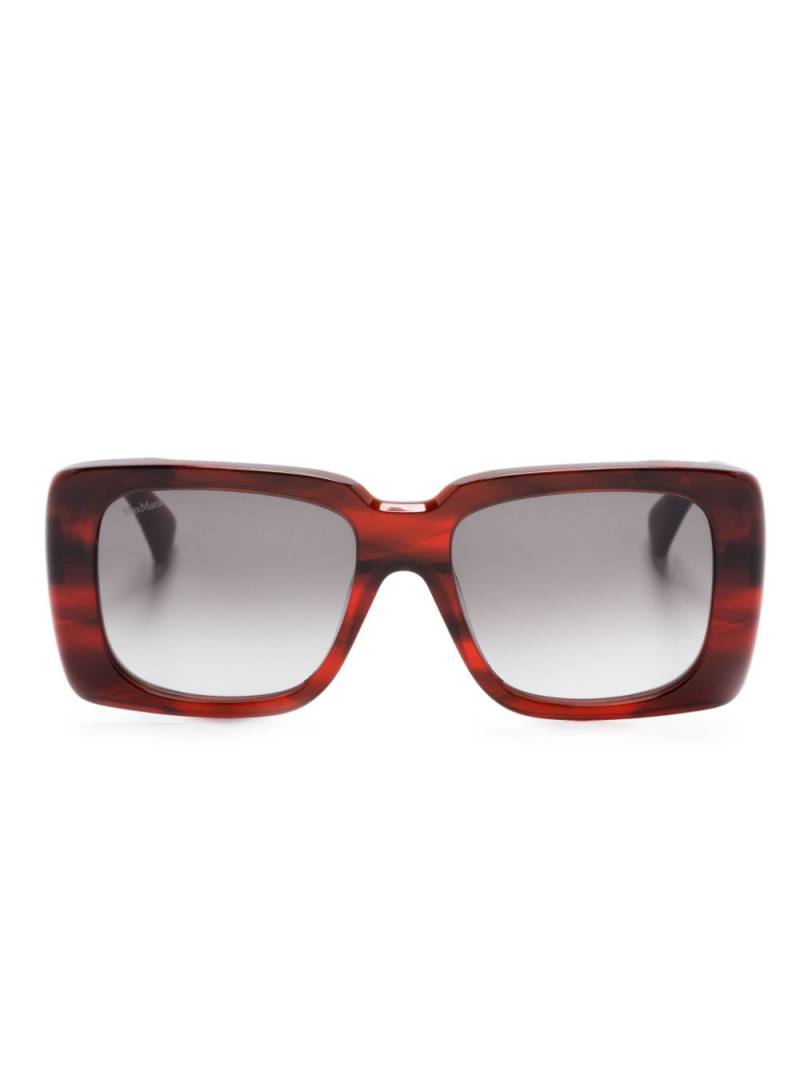 Max Mara Eyewear GLIMPSE3 square-frame sunglasses - Red von Max Mara Eyewear