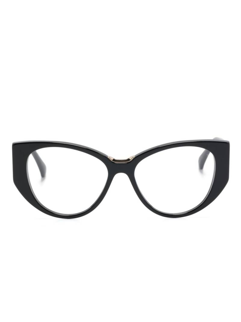 Max Mara Eyewear logo-engraved cat-eye glasses - Black von Max Mara Eyewear