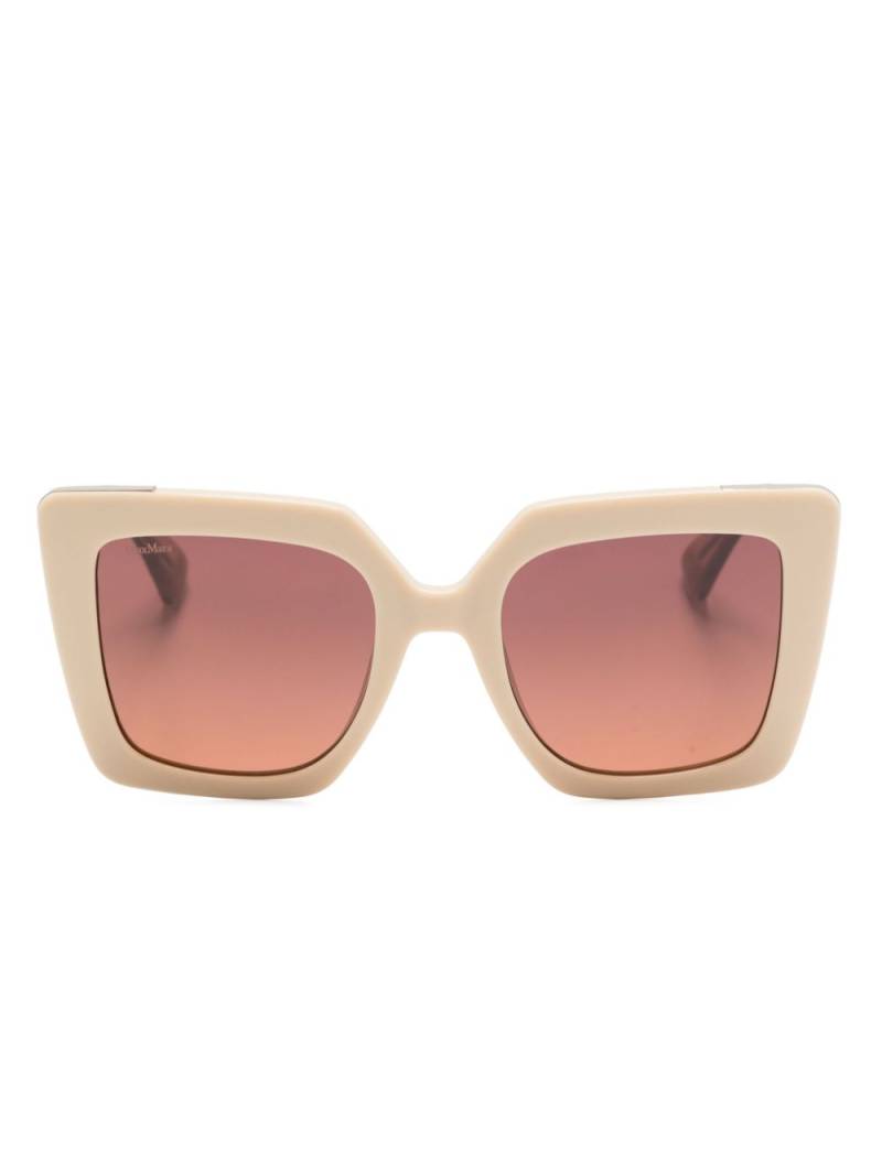 Max Mara Eyewear logo-engraved cat-eye sunglasses - Green von Max Mara Eyewear