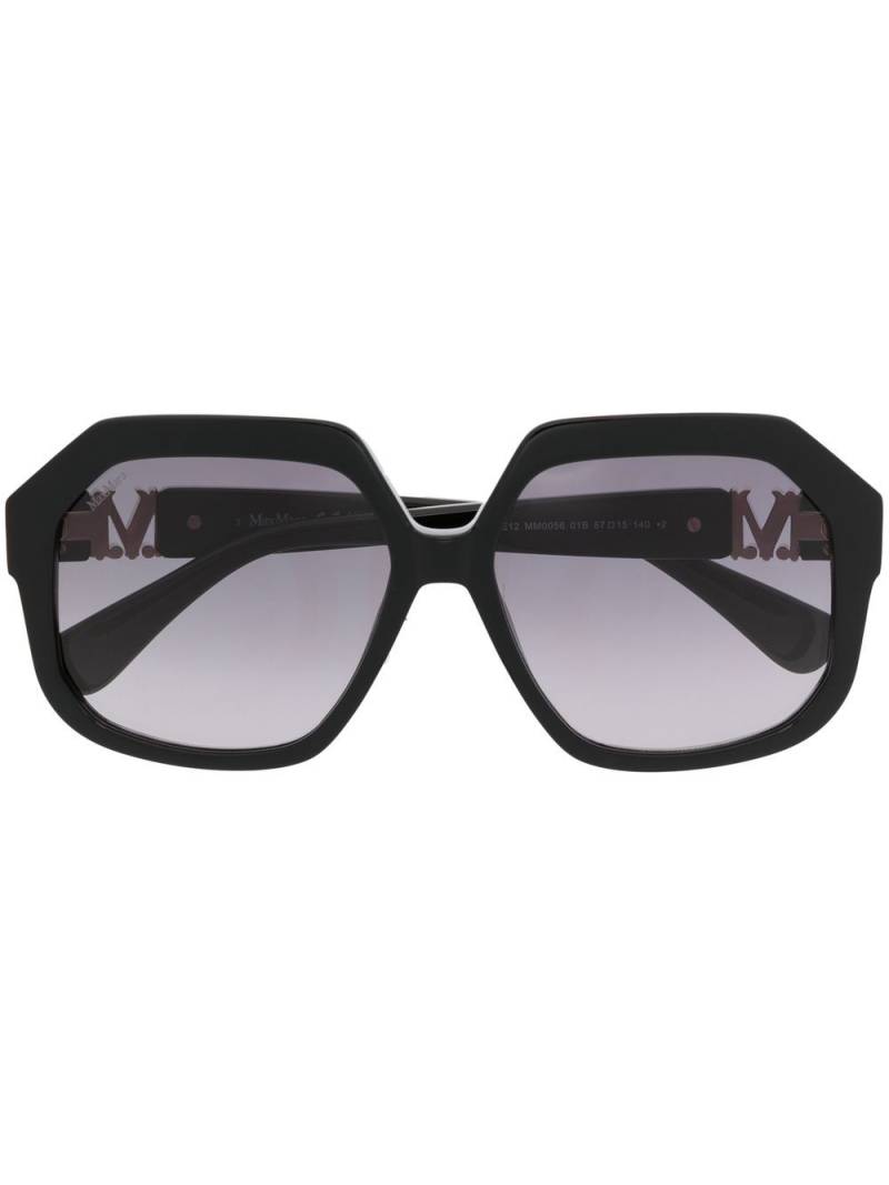 Max Mara Eyewear logo-plaque sunglasses - Black von Max Mara Eyewear