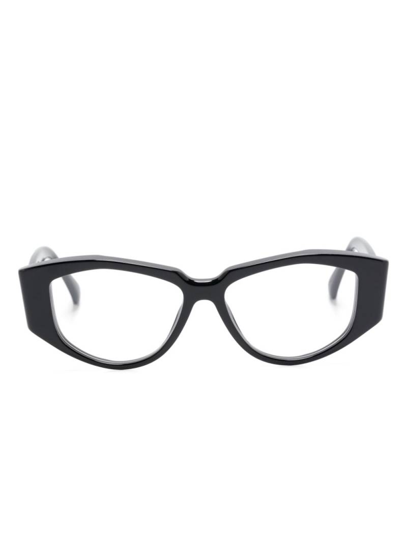 Max Mara Eyewear oval-frame glasses - Black von Max Mara Eyewear