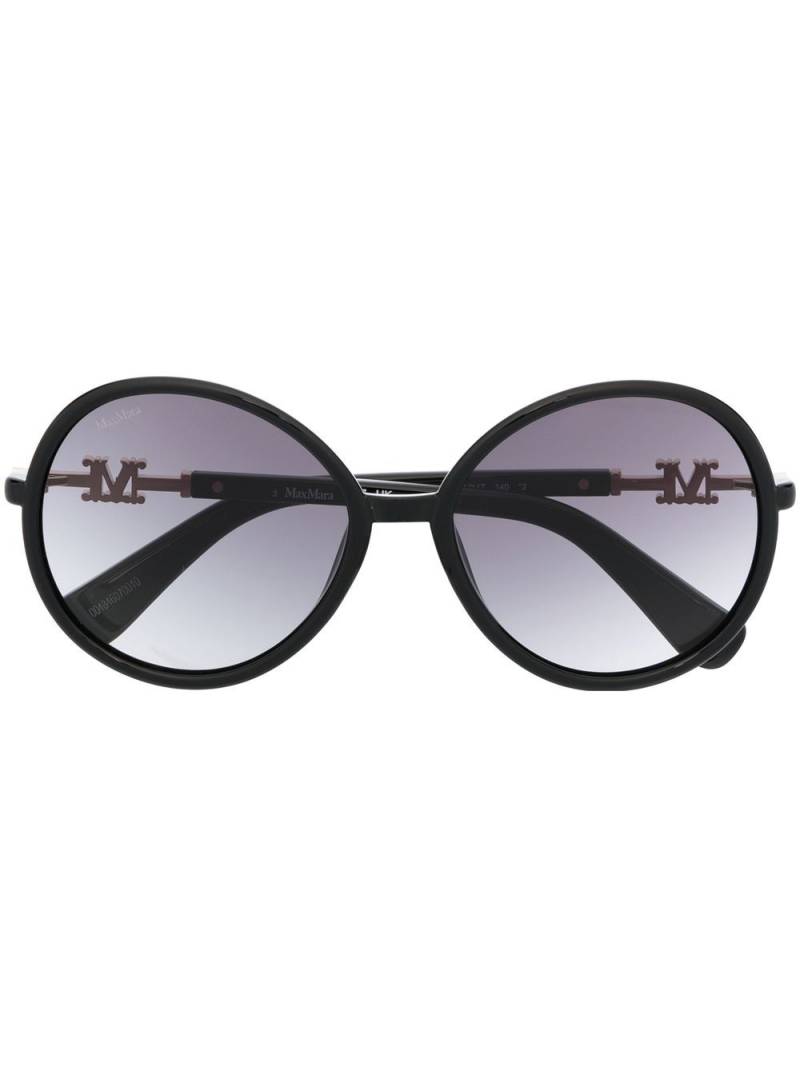 Max Mara Eyewear oversize round-frame sunglasses - Black von Max Mara Eyewear