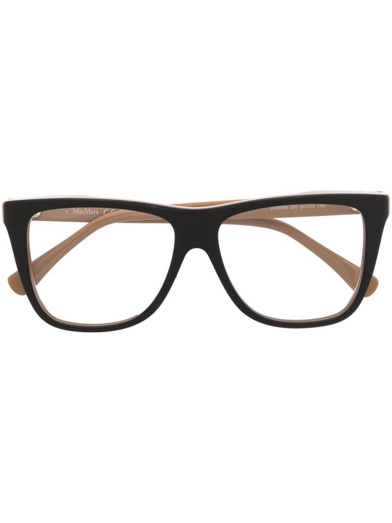 Max Mara Eyewear square-frame glasses - Brown von Max Mara Eyewear