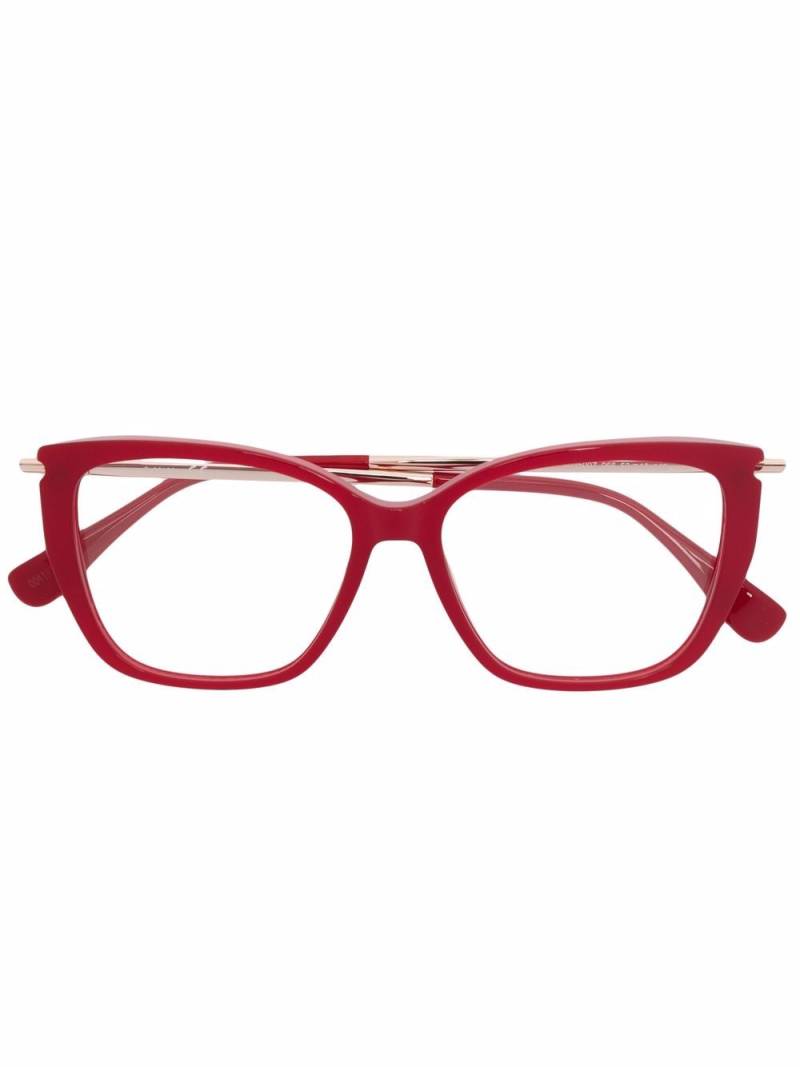 Max Mara Eyewear square-frame glasses - Red von Max Mara Eyewear