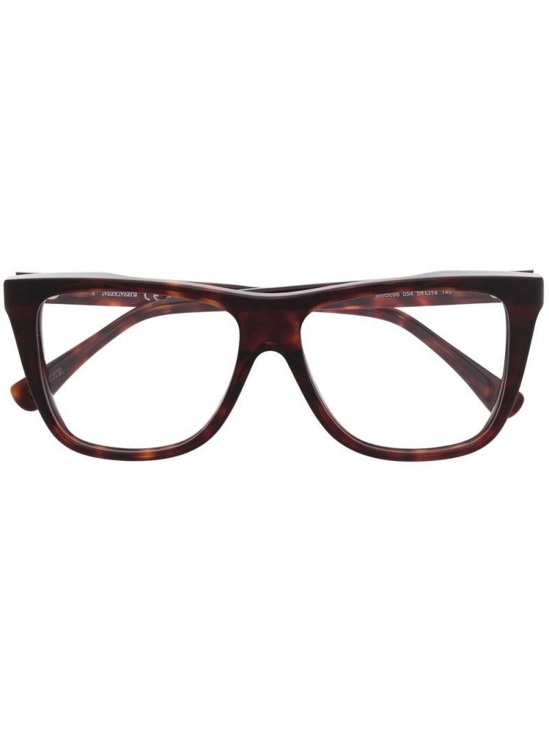 Max Mara Eyewear tortoiseshell effect rectangle-shaped glasses - Brown von Max Mara Eyewear