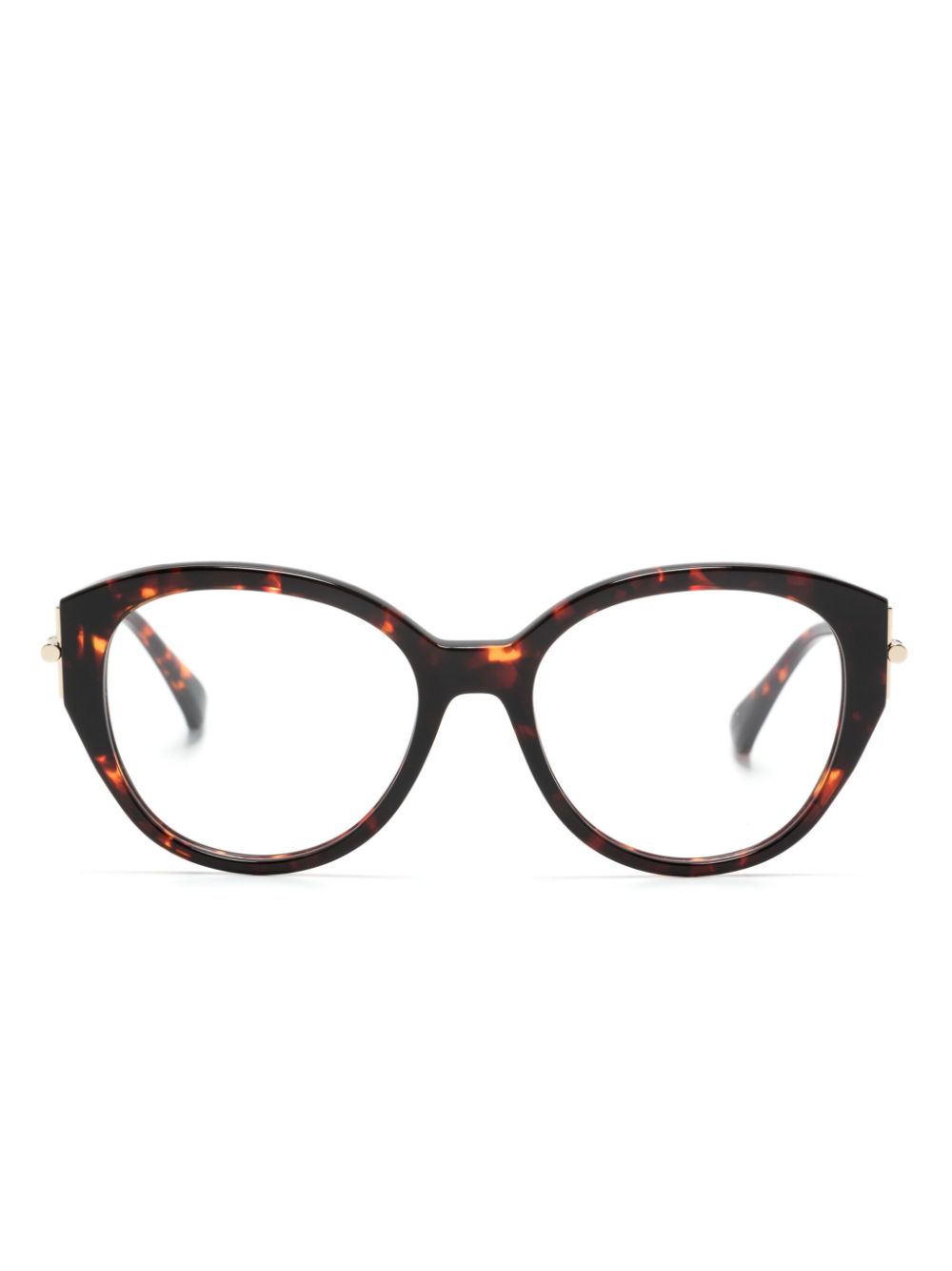 Max Mara Eyewear tortoiseshell-effect round-frame glasses - Brown von Max Mara Eyewear