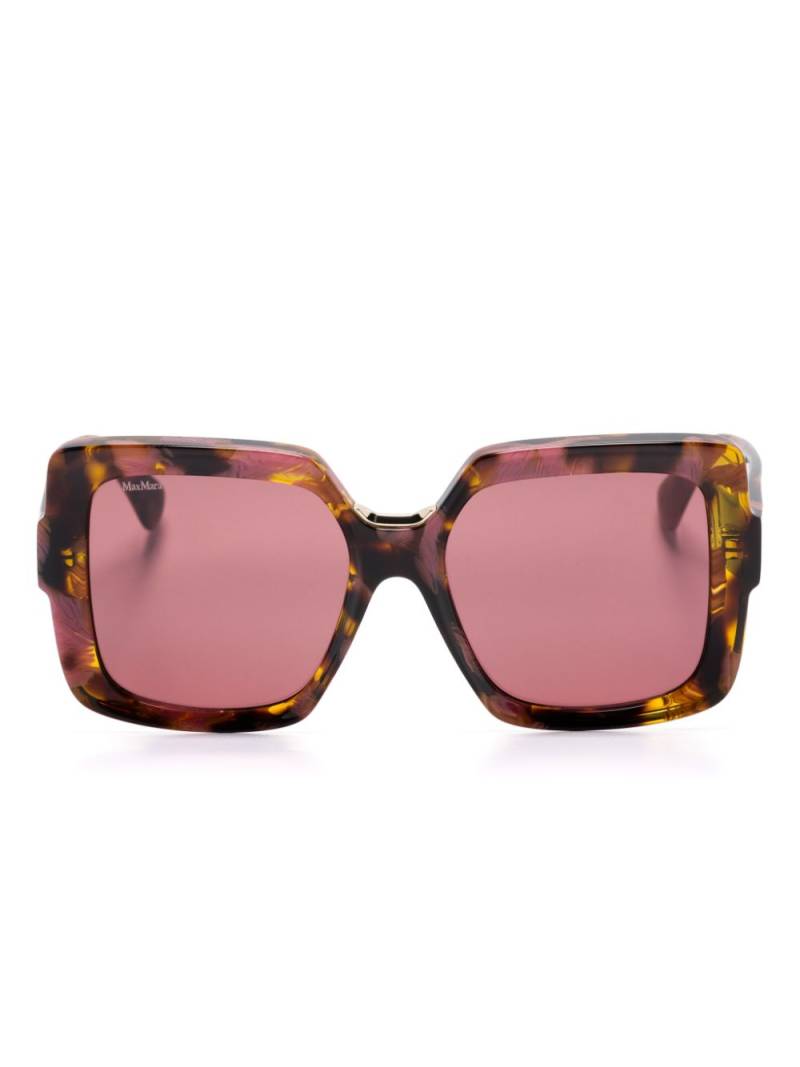 Max Mara Eyewear tortoiseshell oversize-frame sunglasses - Brown von Max Mara Eyewear