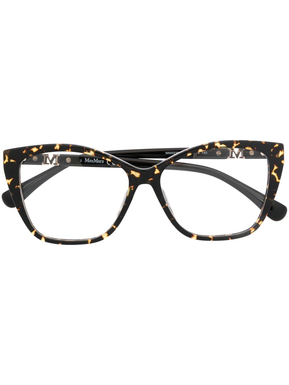 Max Mara Eyewear tortoiseshell square frame glasses - Brown von Max Mara Eyewear