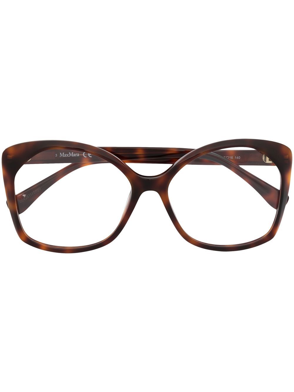 Max Mara Eyewear wayfarer optical glasses - Brown von Max Mara Eyewear