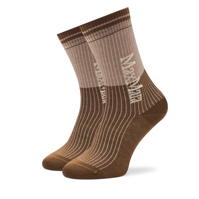 Hohe Damensocken Max Mara Leisure Gabarra 2426556018 Beige von Max Mara Leisure