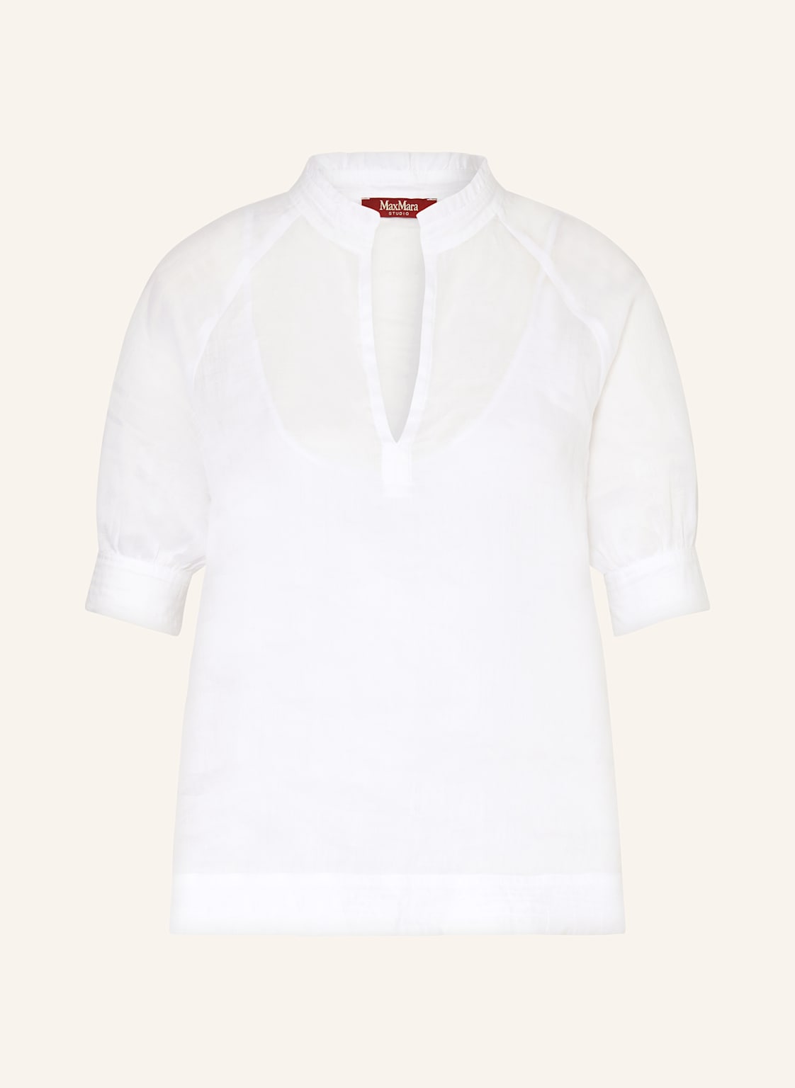 Max Mara Studio Bluse Orvieto Mit Rüschen weiss von Max Mara STUDIO