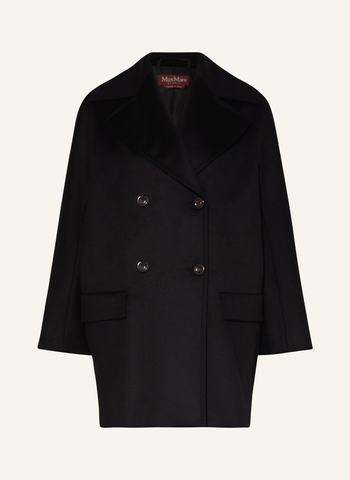 Max Mara Studio Cabanjacke Kent schwarz von Max Mara STUDIO