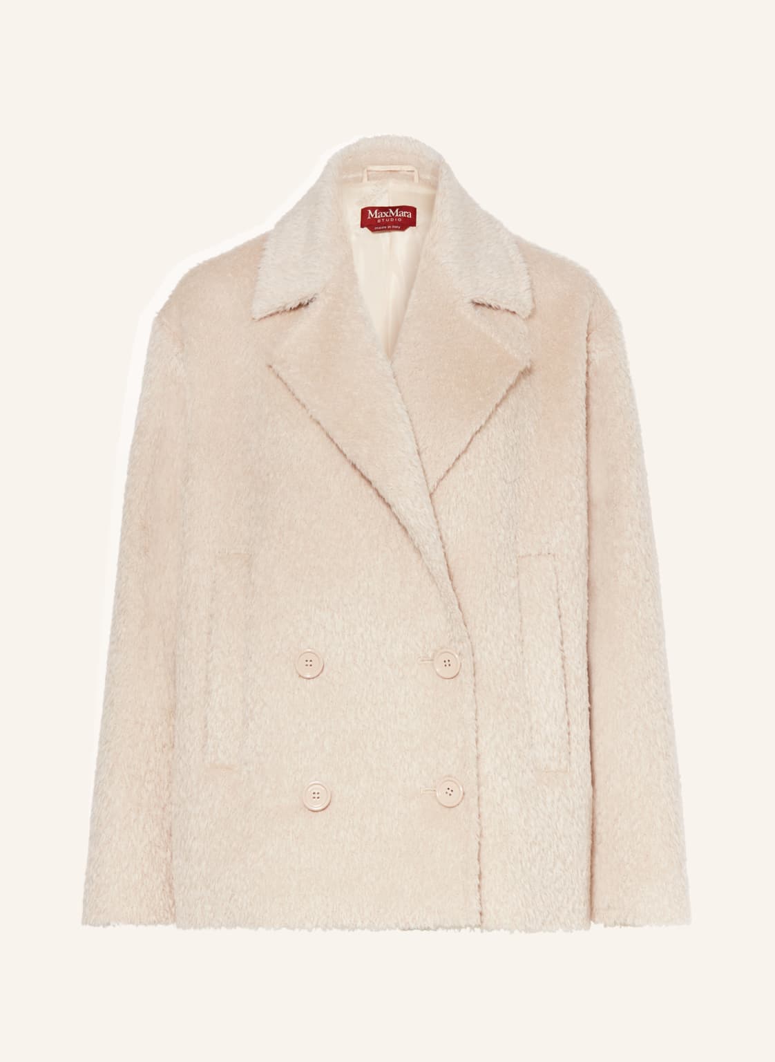 Max Mara Studio Jacke Vanesio Mit Alpaka beige von Max Mara STUDIO