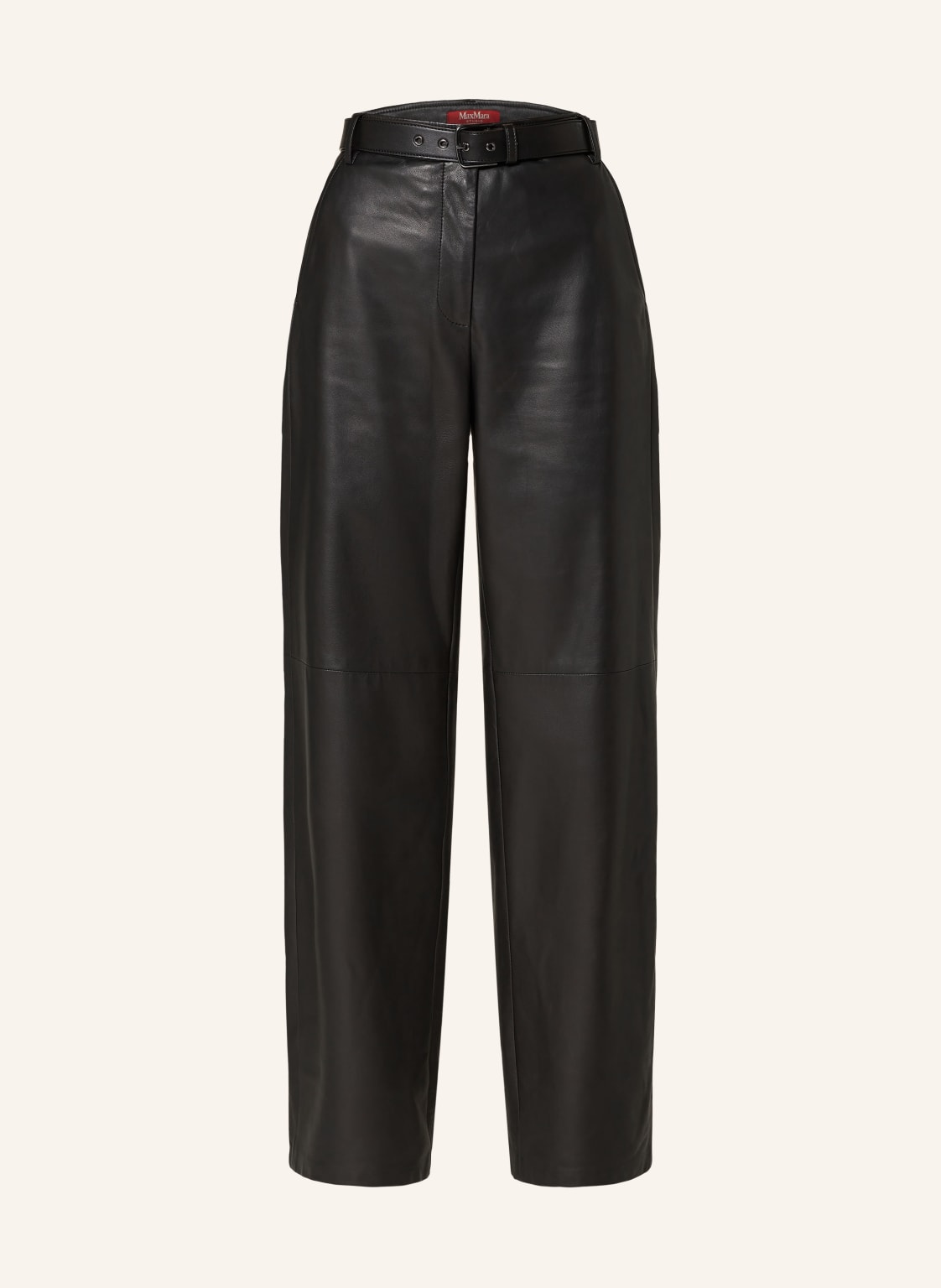 Max Mara Studio Lederhose Zante schwarz von Max Mara STUDIO