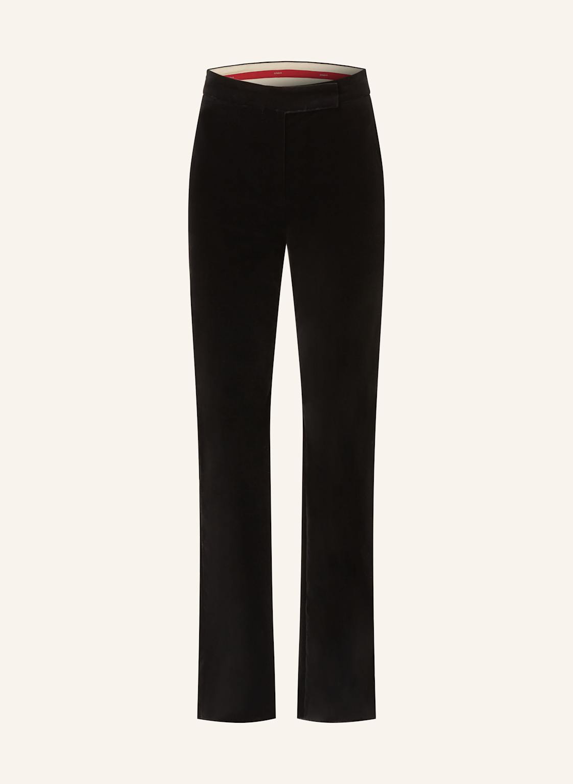 Max Mara Studio Marlenehose Aceto Aus Samt schwarz von Max Mara STUDIO