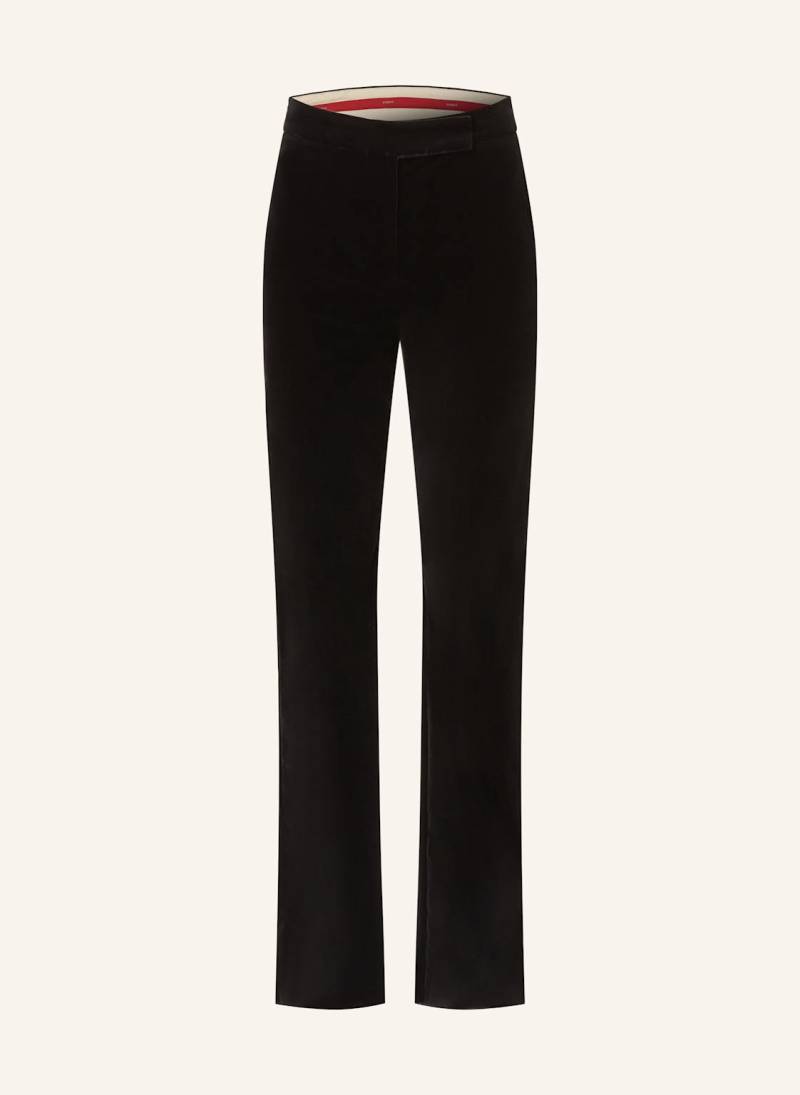 Max Mara Studio Marlenehose Aceto Aus Samt schwarz von Max Mara STUDIO