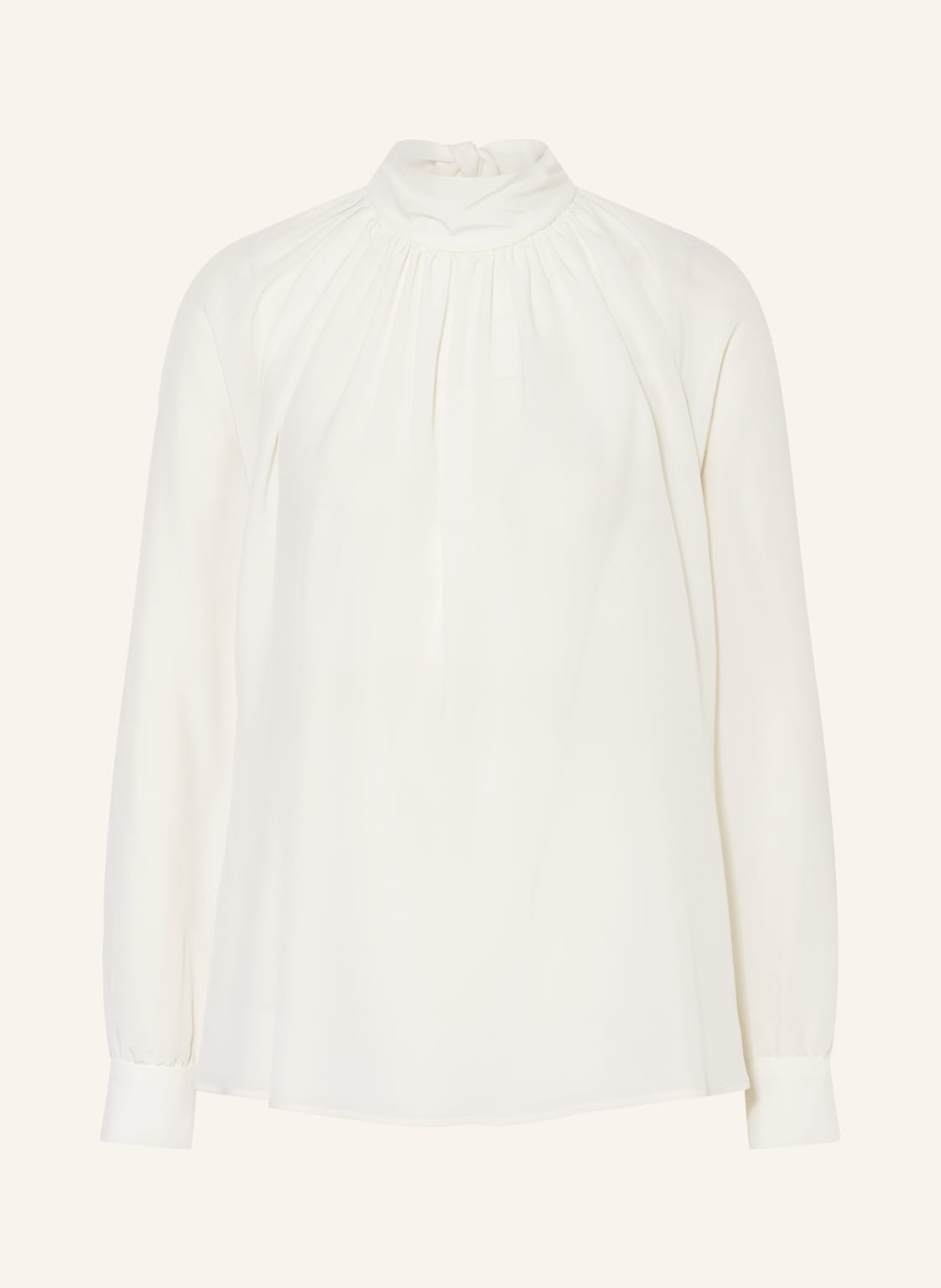 Max Mara Studio Seidenbluse Gaia Mit Schluppe weiss von Max Mara STUDIO