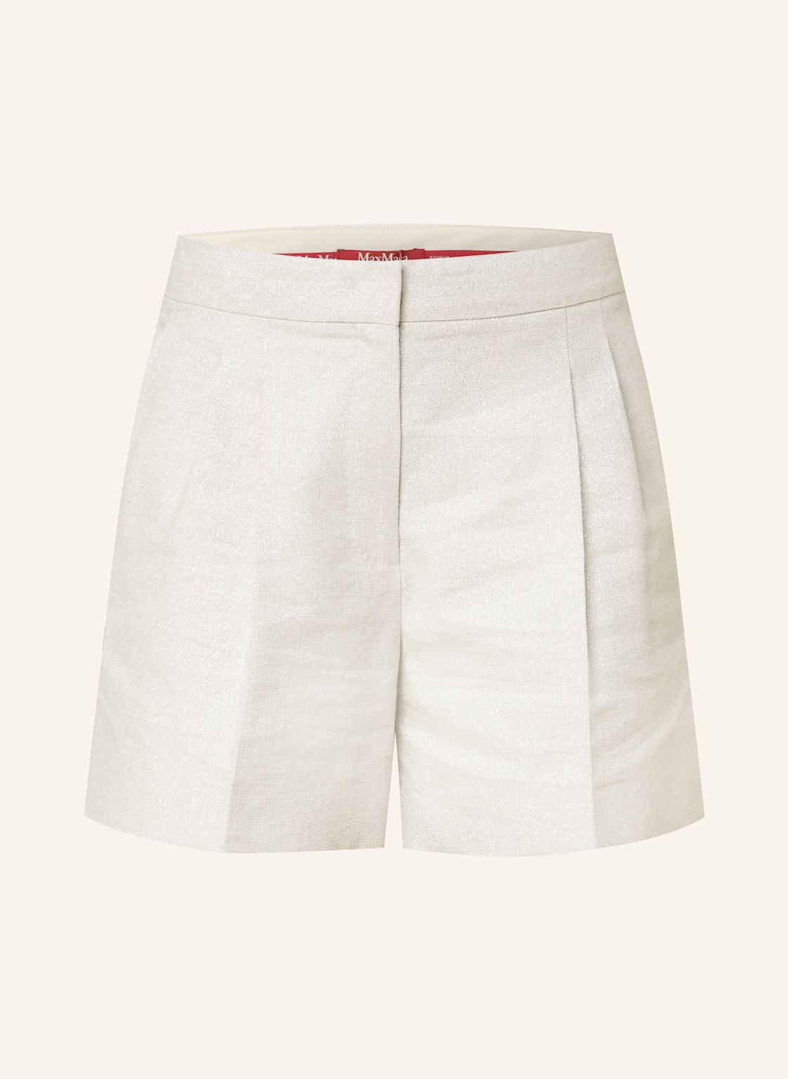 Max Mara Studio Shorts Favilla Mit Leinen Und Glitzergarn silber von Max Mara STUDIO