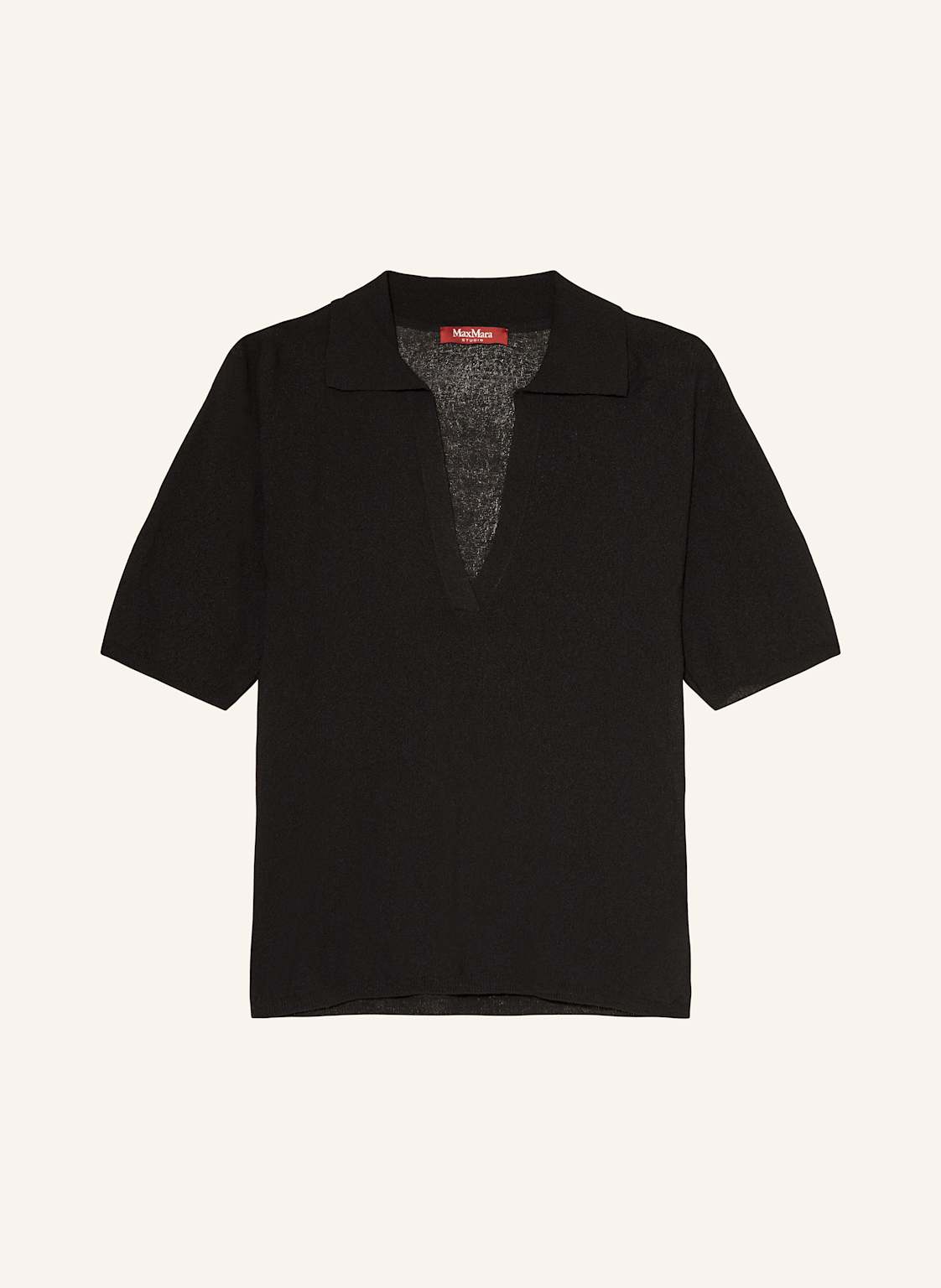 Max Mara Studio Strick-Poloshirt Casarsa schwarz von Max Mara STUDIO