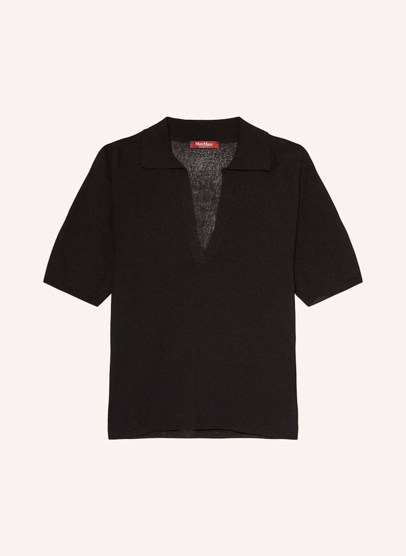 Max Mara Studio Strick-Poloshirt Casarsa schwarz von Max Mara STUDIO