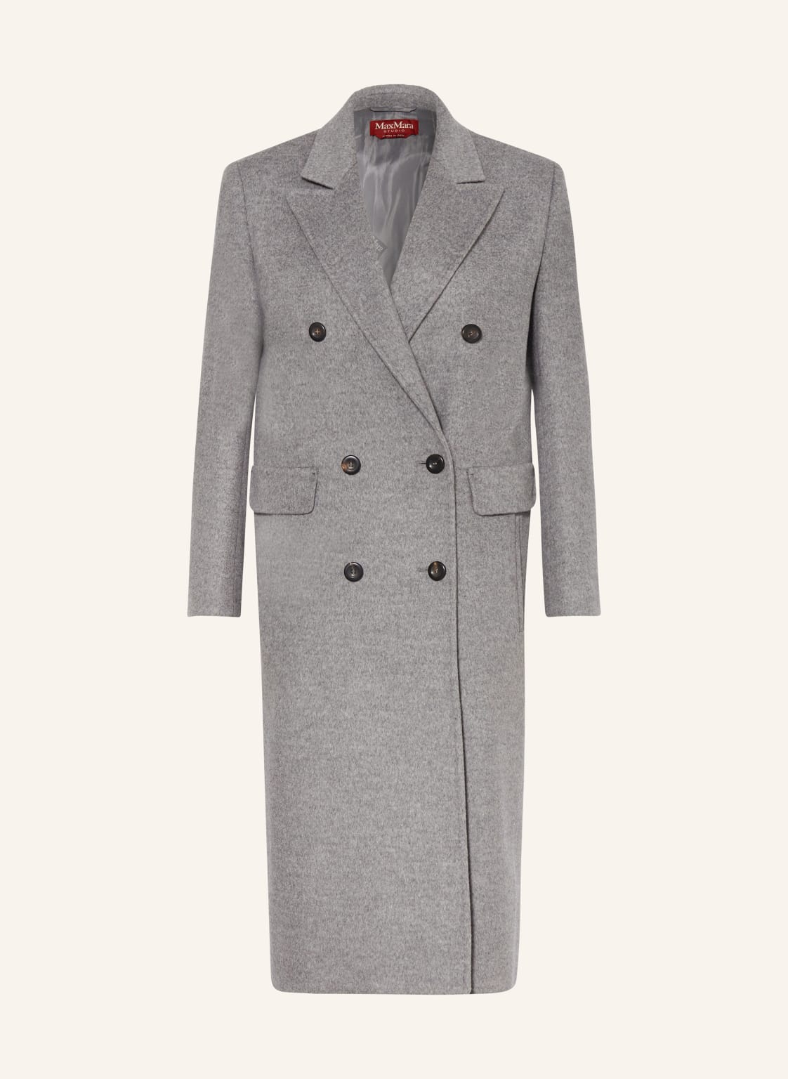 Max Mara Studio Wollmantel Corolla grau Max Mara Studio Wollmantel Corolla grau von Max Mara STUDIO