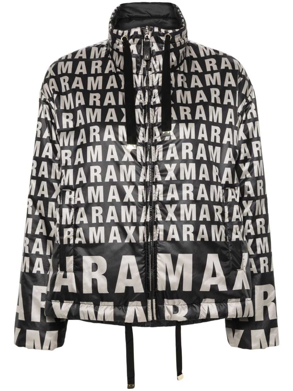 Max Mara Bilogo logo-print reversible jacket - Black von Max Mara