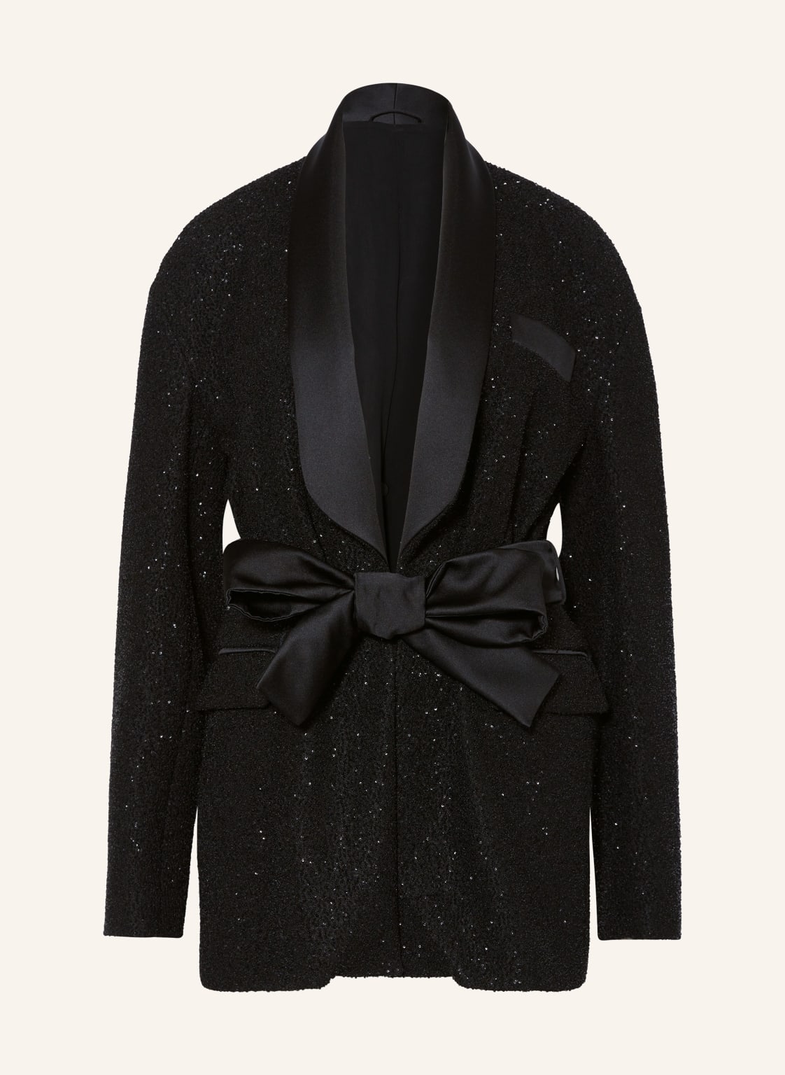 Max Mara Blazer Pau Mit Cut-Out Und Pailletten schwarz Max Mara Blazer Pau Mit Cut-Out Und Pailletten schwarz von Max Mara