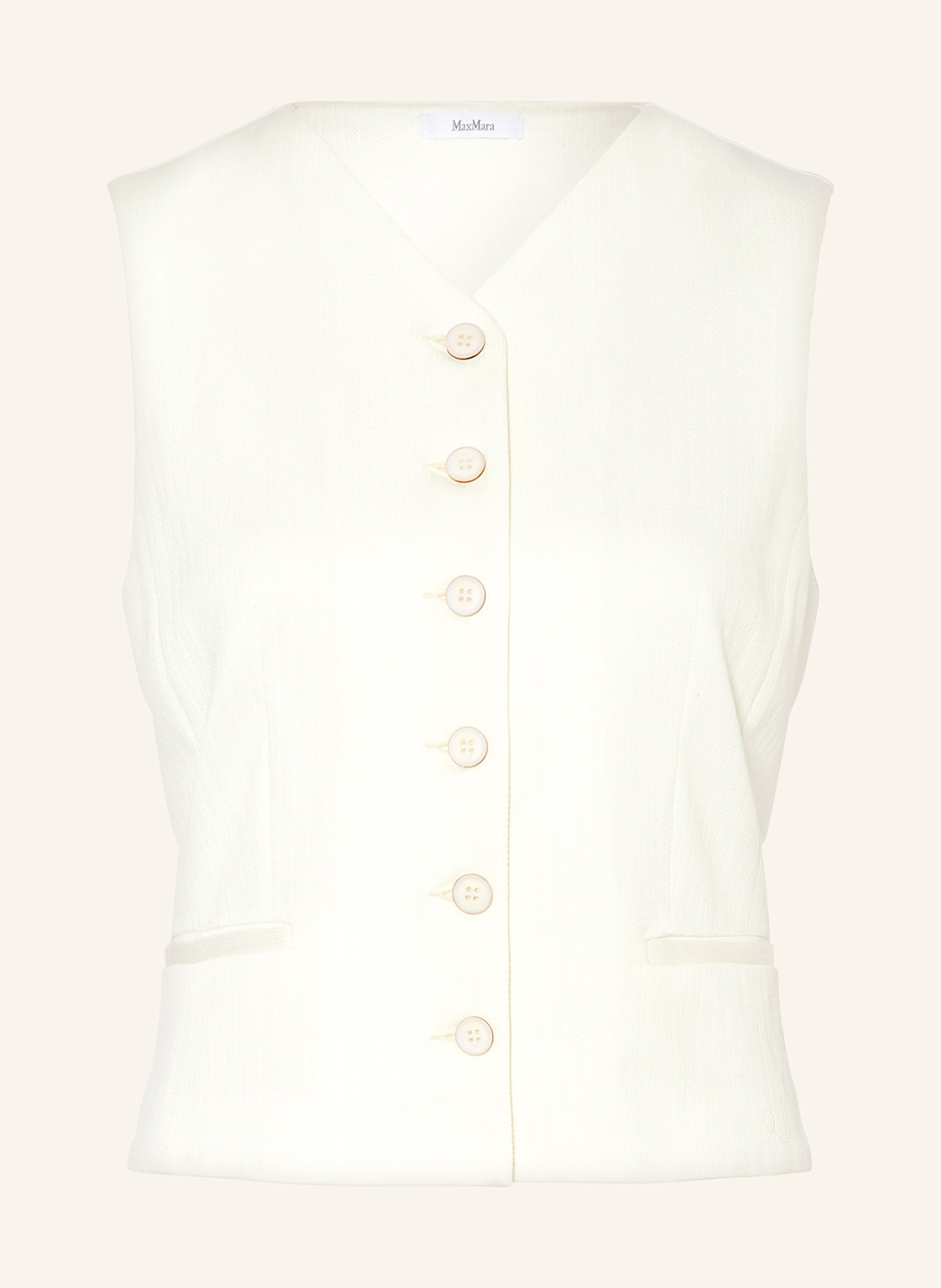 Max Mara Blazerweste Mirella weiss Max Mara Blazerweste Mirella weiss von Max Mara