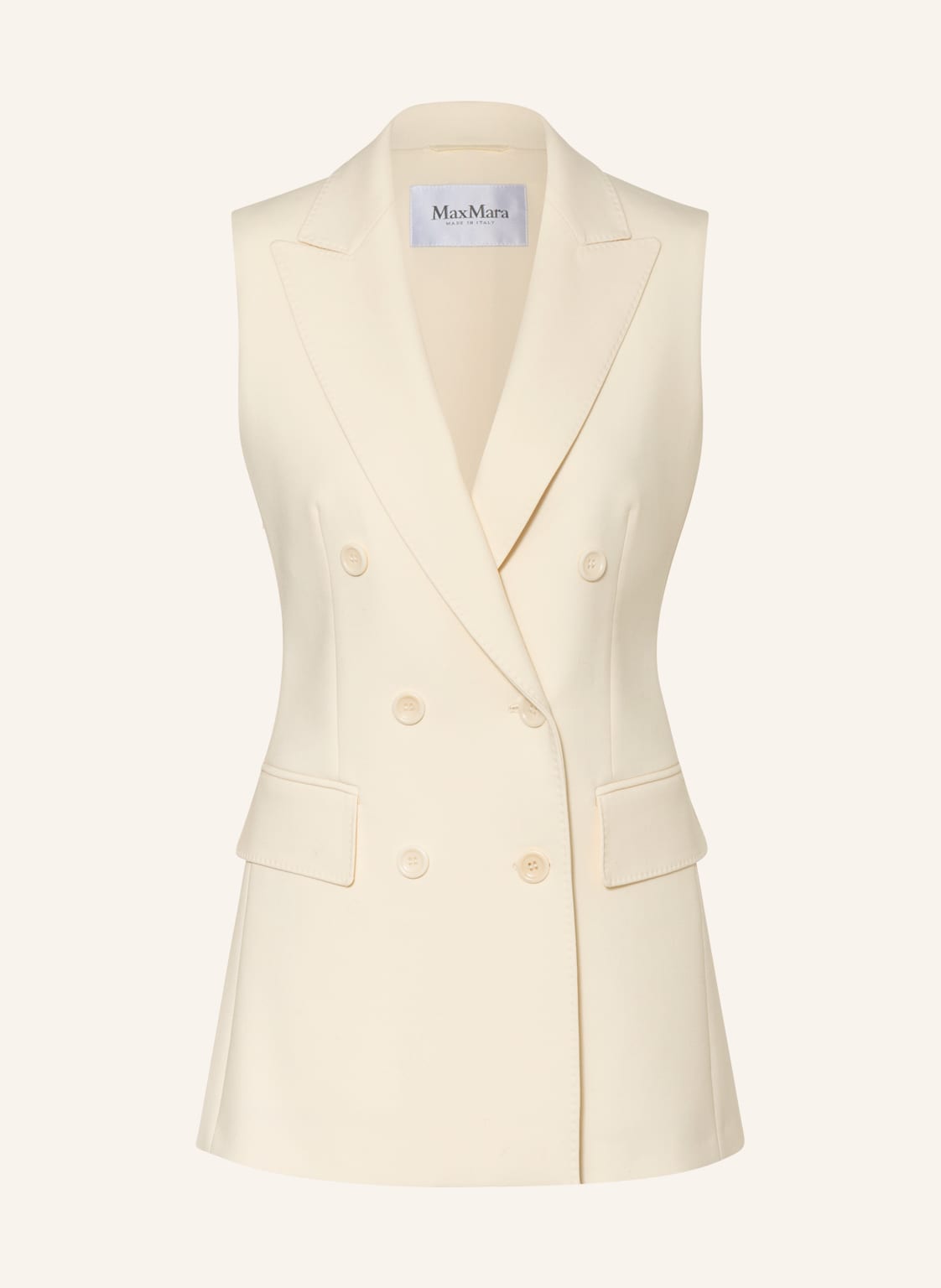 Max Mara Blazerweste Pallida weiss Max Mara Blazerweste Pallida weiss von Max Mara