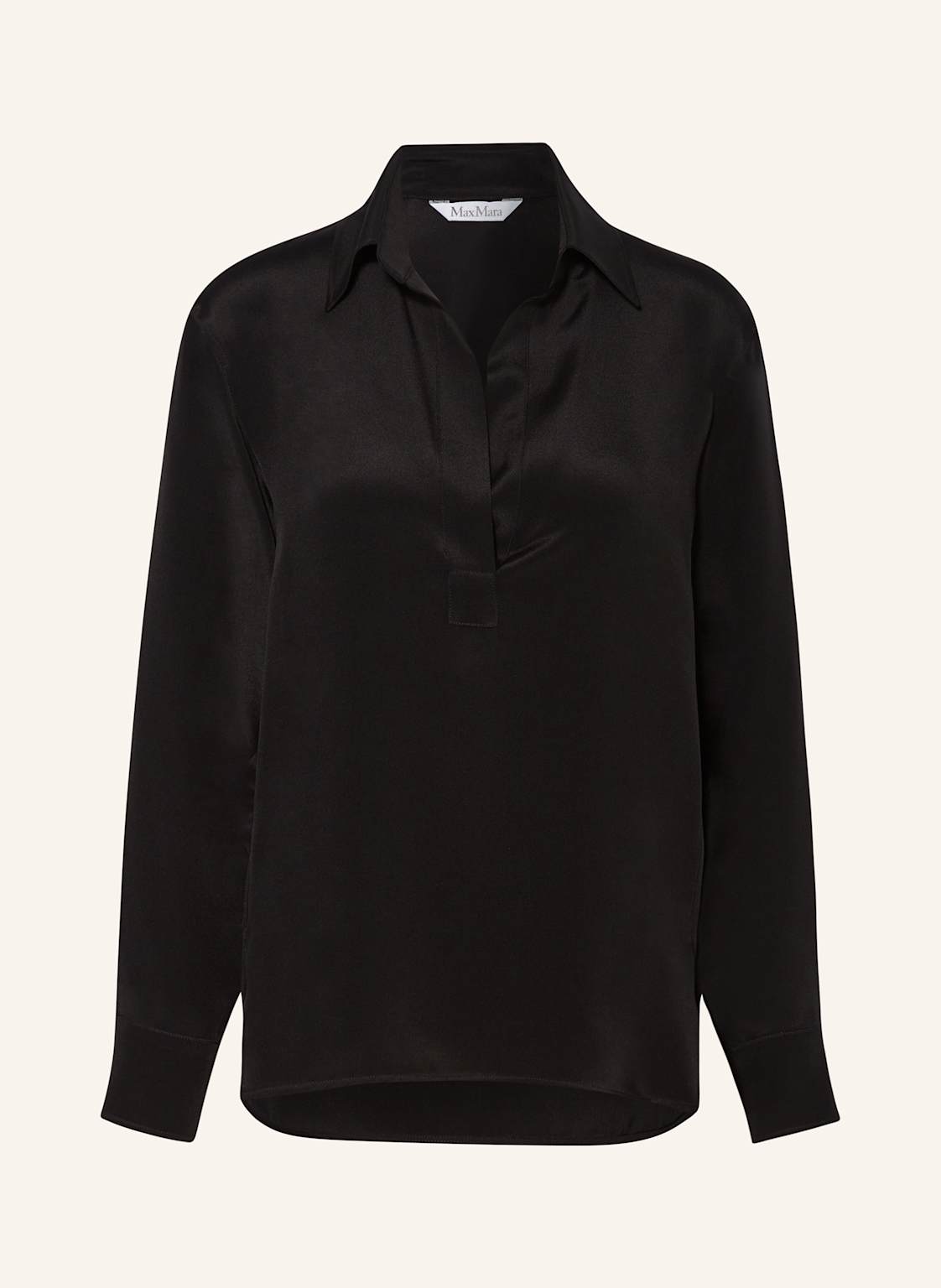 Max Mara Blusenshirt Zanzero Aus Seide schwarz von Max Mara