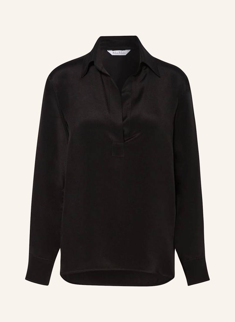 Max Mara Blusenshirt Zanzero Aus Seide schwarz von Max Mara