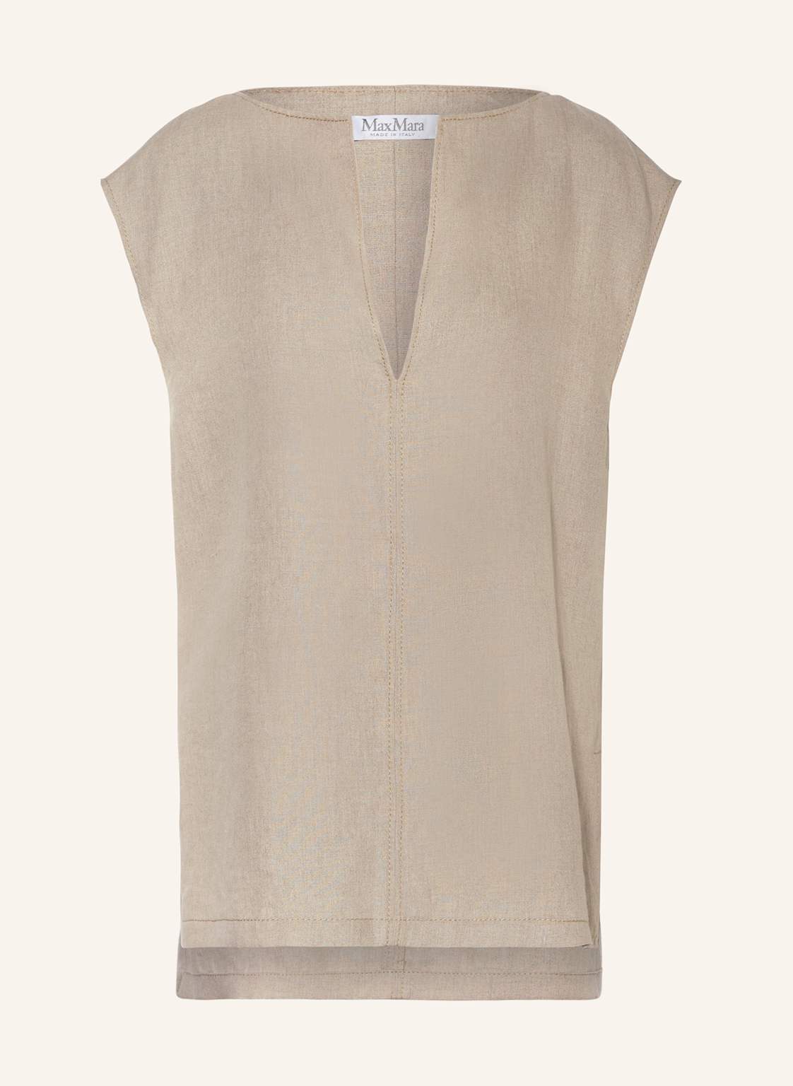 Max Mara Blusentop Colimbo Aus Leinen beige Max Mara Blusentop Colimbo Aus Leinen beige von Max Mara