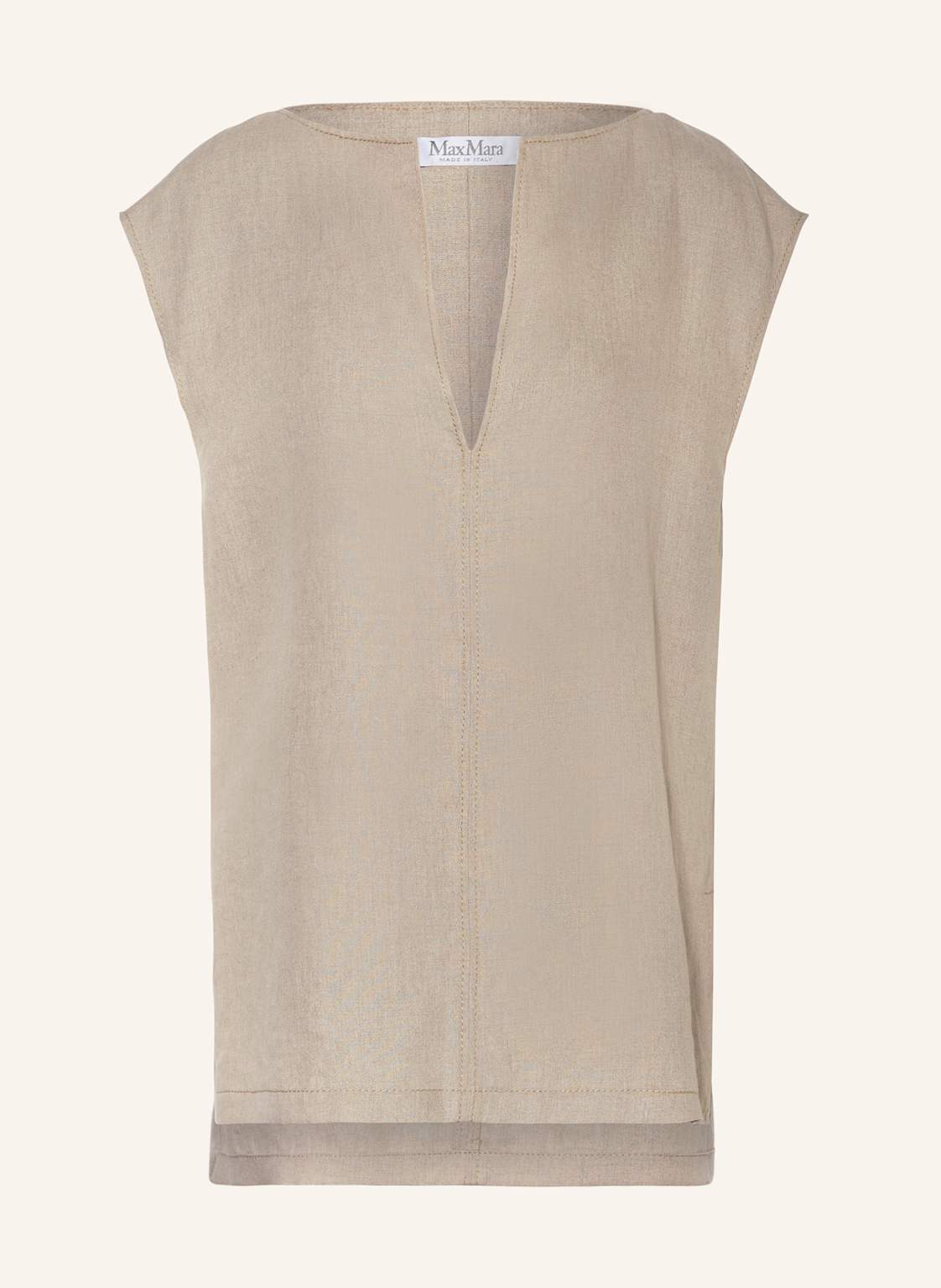 Max Mara Blusentop Colimbo Aus Leinen beige von Max Mara