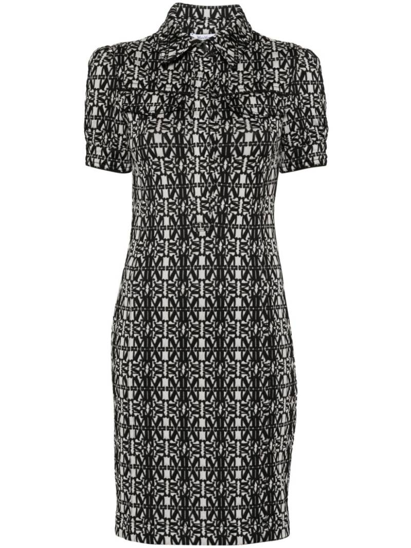 Max Mara Cesy monogram-jacquard dress - White von Max Mara