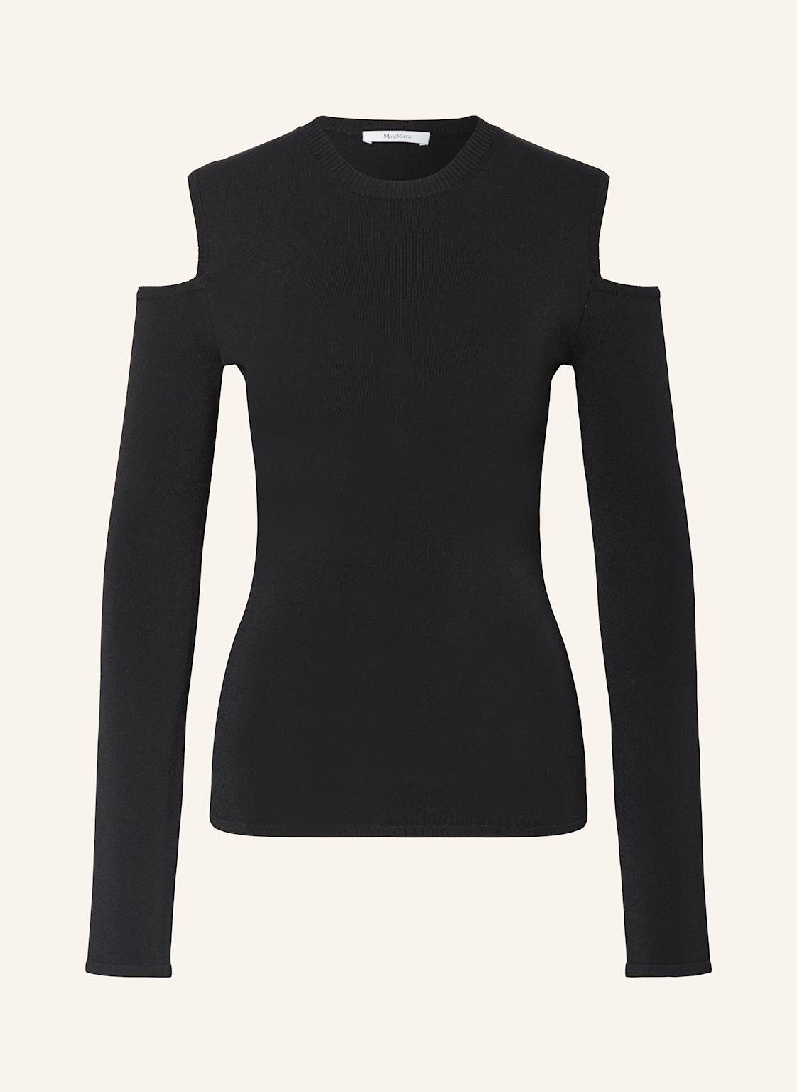 Max Mara Cold-Shoulder-Pullover Vik schwarz von Max Mara