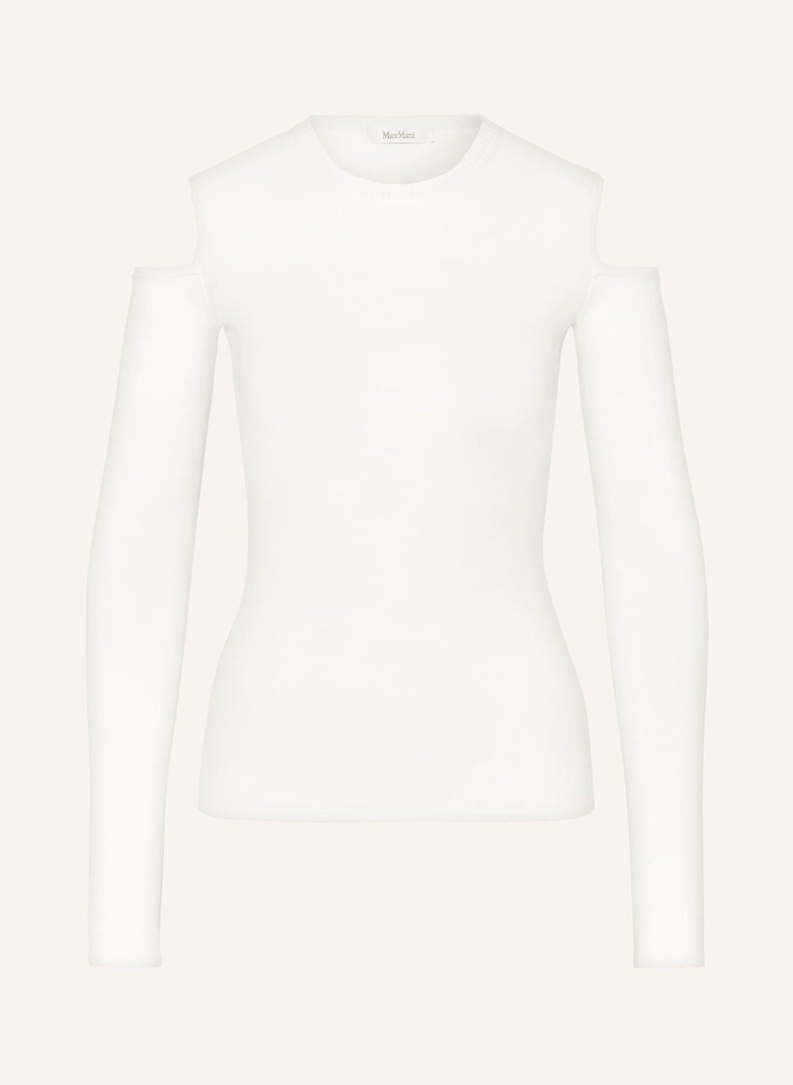 Max Mara Cold-Shoulder-Pullover Vik weiss von Max Mara