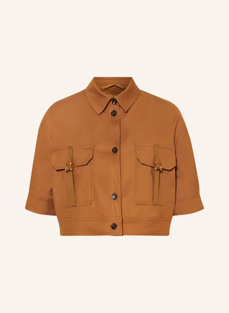 Max Mara Cropped-Overjacket Agiate orange von Max Mara