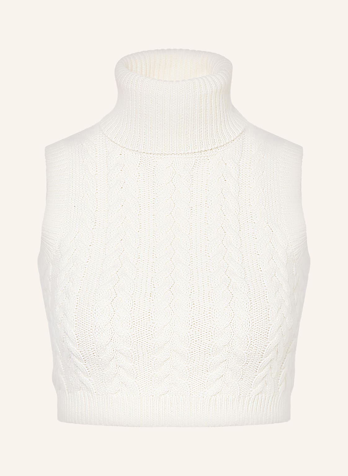 Max Mara Cropped-Pullunder Oscuro Mit Cashmere weiss von Max Mara