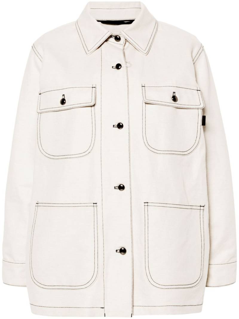 Max Mara Dardano contrasting-stitch jacket - Neutrals von Max Mara