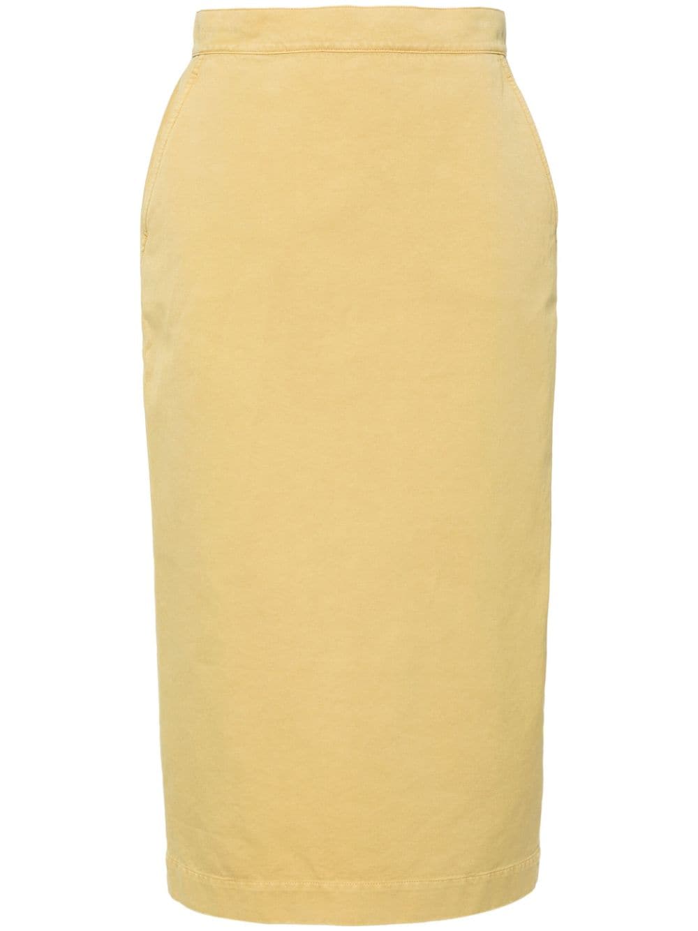 Max Mara Denver midi twill skirt - Yellow von Max Mara