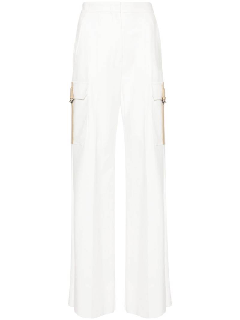 Max Mara Edda high-waist wide-leg trousers - White von Max Mara