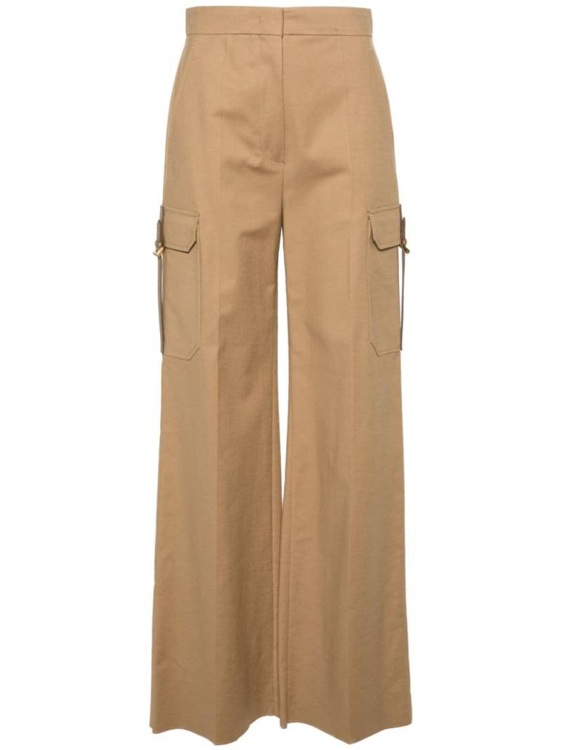 Max Mara Edda high-waisted cargo trousers - Neutrals von Max Mara