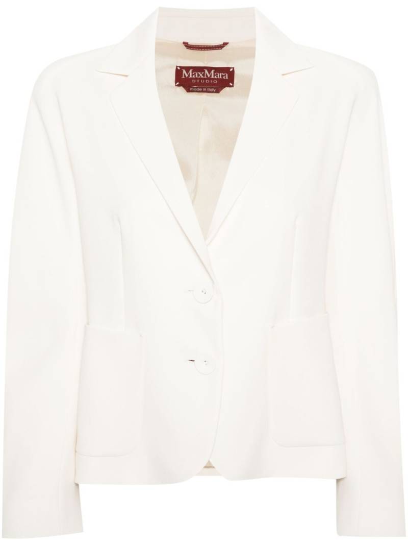 Max Mara Ginseng single-breasted blazer - White von Max Mara