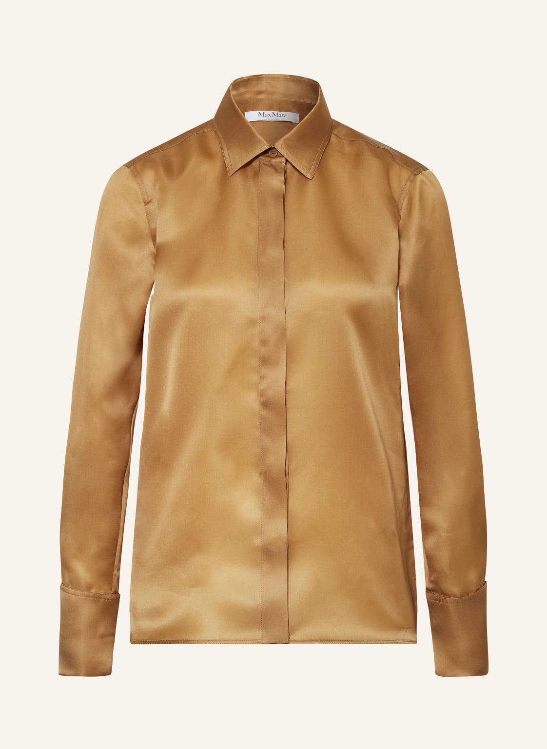 Max Mara Hemdbluse Nola Aus Seide braun Max Mara Hemdbluse Nola Aus Seide braun von Max Mara