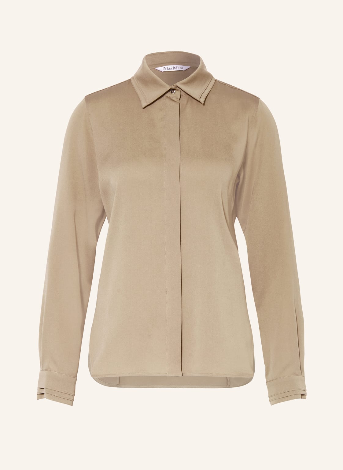 Max Mara Hemdbluse Norel Aus Seide beige von Max Mara