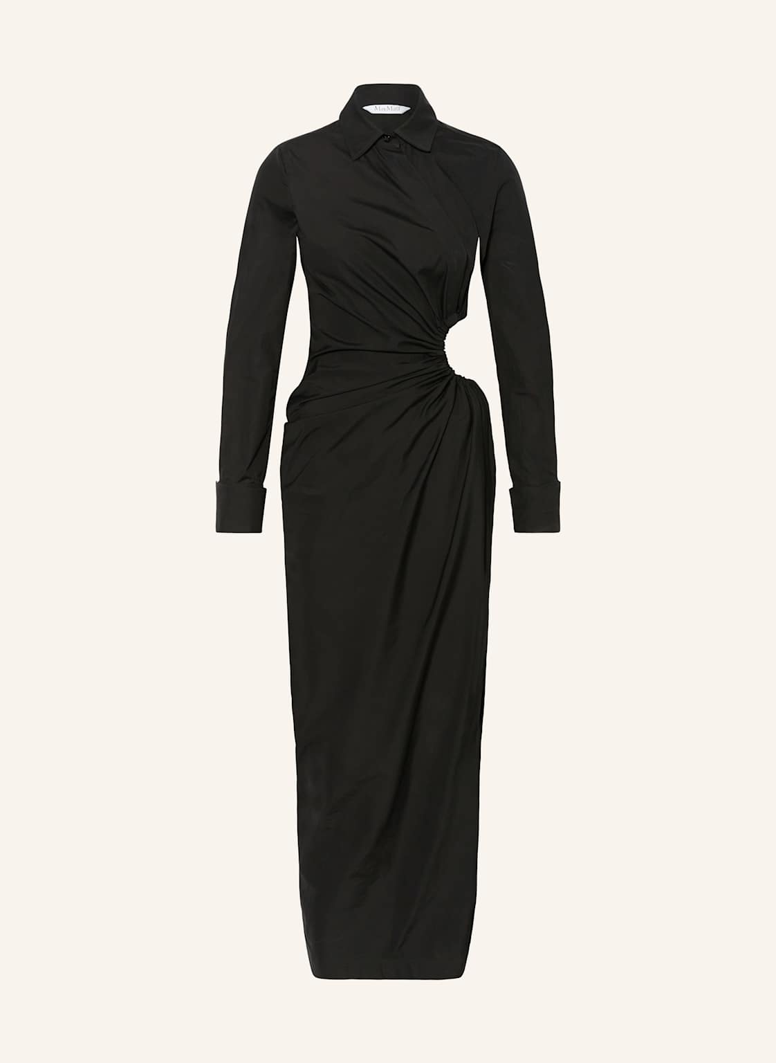 Max Mara Hemdblusenkleid Etere Mit Cut-Out schwarz von Max Mara