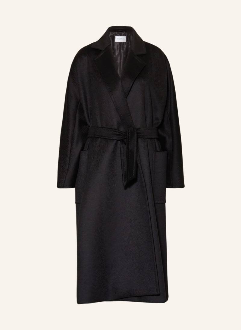 Max Mara Kamelhaar-Mantel Olea schwarz von Max Mara