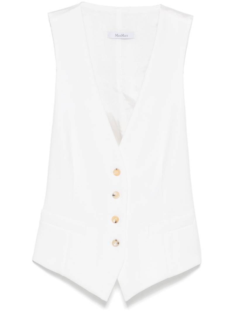 Max Mara Kiwi waistcoat - White von Max Mara